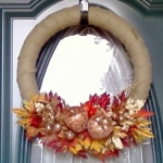 Fall Burlap and Bling Wreath