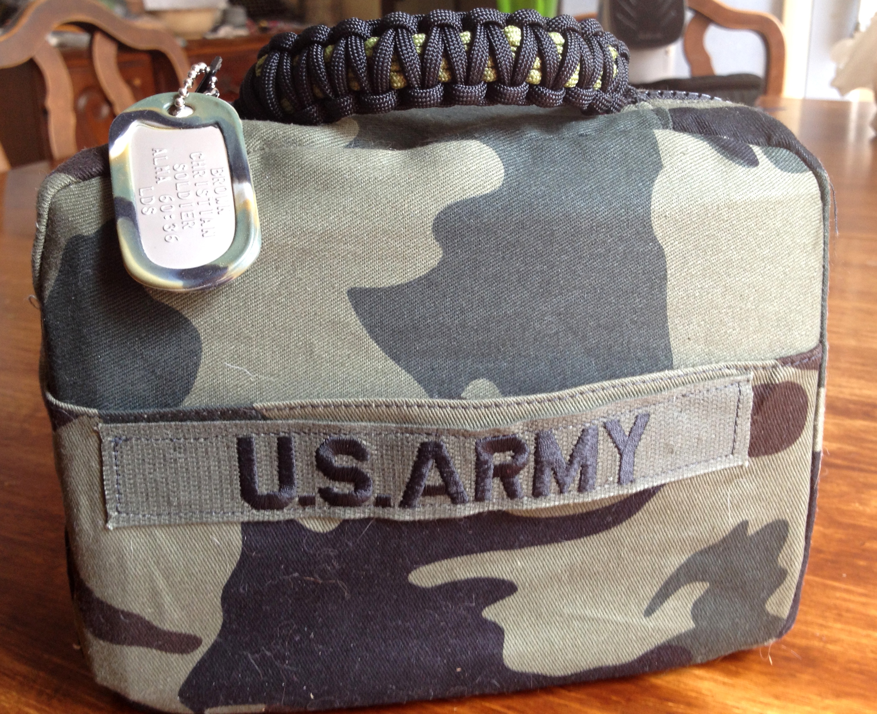 Boys Army Scripture Bag