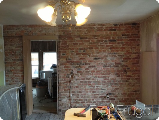 Kitchen - Exposed Brick Wall