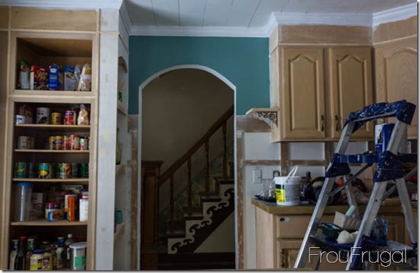 Kitchen Progress - Arched Wall