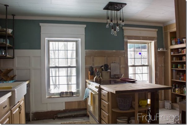 Kitchen Progress - Window Wall