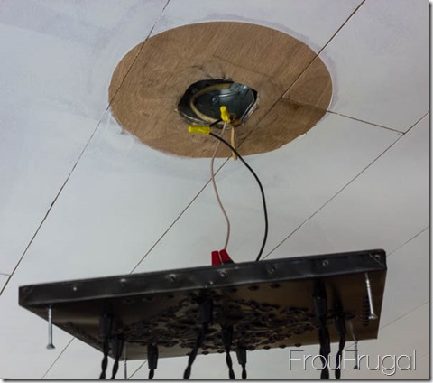 Wiring Bare Edison Bulb Chandelier to Ceiling