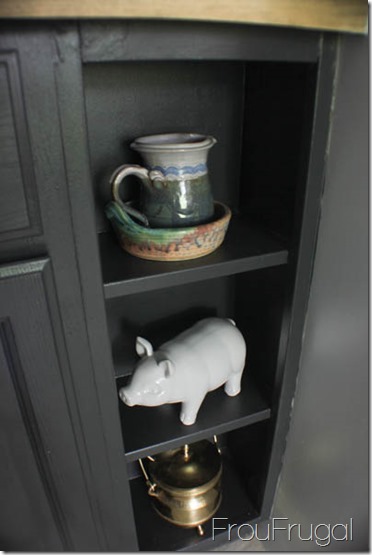 Kitchen Remodel - After - DIY Open Base Cabinet Shelf