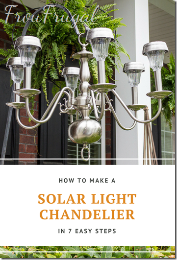 How to Make a Solar Light Chandelier in 7 Easy Steps